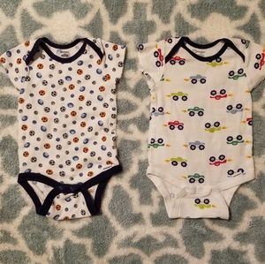 2 Boy Onesies 12 Month